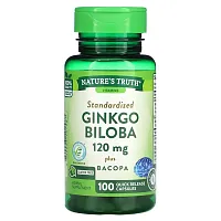 Nature&#x27;s Truth, Ginkgo Biloba Plus Bacopa, 120 mg, 100 Quick Release Capsules