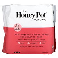 The Honey Pot Company, Organic Herbal-Infused Pads with Wings, Post-Partum , 12 Count