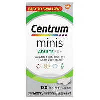 Centrum, Adults 50+, Minis, 180 Tablets