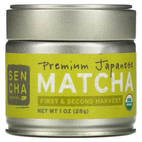 Sencha Naturals, японская матча премиального качества, 28 г (1 унция)