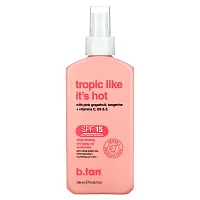 b.tan, Tropic Like It&#x27;s Hot, Deep Tanning Dry Spray Oil Sunscreen, SPF 15, 8 fl oz (236 ml)