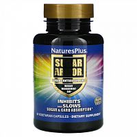 Nature's Plus, Sugar Armor, Sugar Blocker, Weight Loss Aid, 60 Vegetarian Capsules