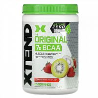 Xtend, The Original, Natural Zero, 7 г аминокислот с разветвленной цепью (BCAA), со вкусом клубники и киви, 367,5 г (13 унций)