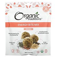 Organic Traditions, Energy Bite Mix, Original, 220 г (7,8 унции)