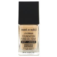 wet n wild, PhotoFocus Foundation, бронзово-бежевый, 28 мл (0,95 жидк. Унции)