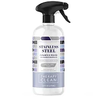 Therapy Clean, Stainless Steel, Cleaner &amp; Polish with Lavender Essential Oil, 16 fl oz (473 ml)