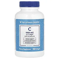 The Vitamin Shoppe, Vitamin C, 1,000 mg, 100 Softgels (500 mg per Softgel)