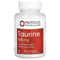 Protocol for Life Balance, Taurine, 1,000 mg, 100 Veg Capsules