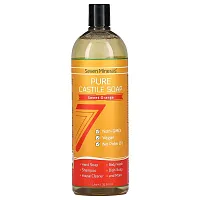 Seven Minerals, Pure Castile Soap, Sweet Orange, 33.8 fl oz (1 l)