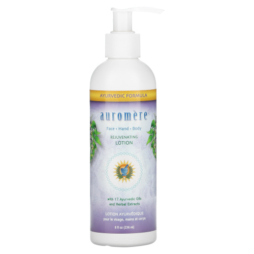 Auromere, Rejuvenating Face, Hand & Body Lotion, 8 oz (236 ml)