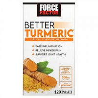 Force Factor, Better Turmeric, 120 таблеток