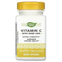 Nature&#x27;s Way, Vitamin C With Rose Hips, 100 Capsules