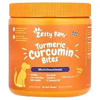 Zesty Paws, Turmeric Curcumin Bites™ for Dogs, Multifunctional, All Ages, Duck, 90 Soft Chews, 12.7 oz (360 g)