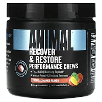 Animal, Recover &amp; Restore Performance Chews, Tropical Mango, 120 Chewable Tablets