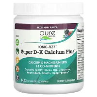 Pure Essence, Ionic-Fizz, Super D-K Calcium Plus, Mixed Berry, 14.82 oz (420 g)