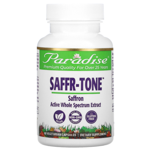 Paradise Herbs, Saffr-Tone, 60 Vegetarian Capsules