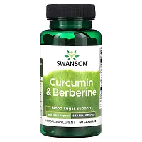 Swanson, Curcumin &amp; Berberine with Black Pepper, 60 Capsules