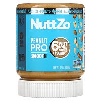 Nuttzo, Peanut Pro, кремовая текстура, 6 орехов, масла из семян и арахис, 340 г (12 унций)