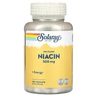 Solaray, No Flush Niacin, 500 mg, 100 VegCaps