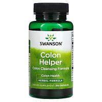 Swanson, Colon Helper, формула для очищения кишечника, 60 капсул