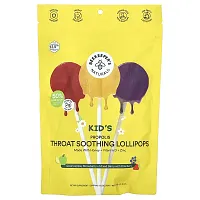 Beekeeper&#x27;s Naturals, Kids Propolis Throat Soothing Lollipops, Green Apple, Strawberry + Mixed Berry with Elderberry, 15 Lollipops