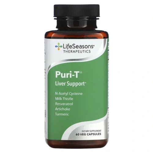 LifeSeasons, Puri-T, Liver Support, 60 Veg Capsules