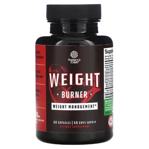 Nature&#x27;s Craft, Weight Burner, 60 Capsules