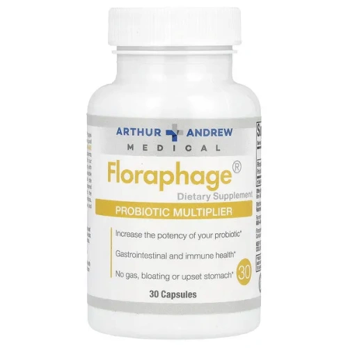 Arthur Andrew Medical, Floraphage, Probiotic Multiplier, 30 Capsules