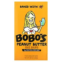 Bobo&#x27;s Oat Bars, Peanut Butter Oat Bars, 12 Bars, 3 oz (85 g) Each