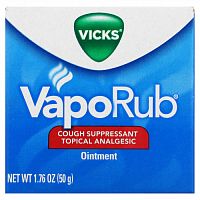 Vicks, VapoRub, мазь от кашля, 50 г (1,76 унции)