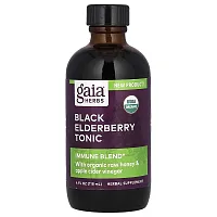 Gaia Herbs, Organic Black Elderberry Tonic, 4 fl oz (118 ml)