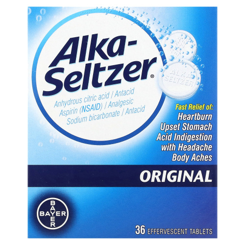 Alka-Seltzer, Original`` 36 шипучих таблеток