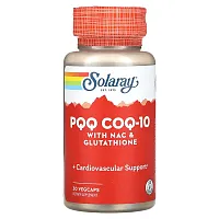 Solaray, PQQ CoQ-10 with NAC &amp; Glutathione, 30 VegCaps