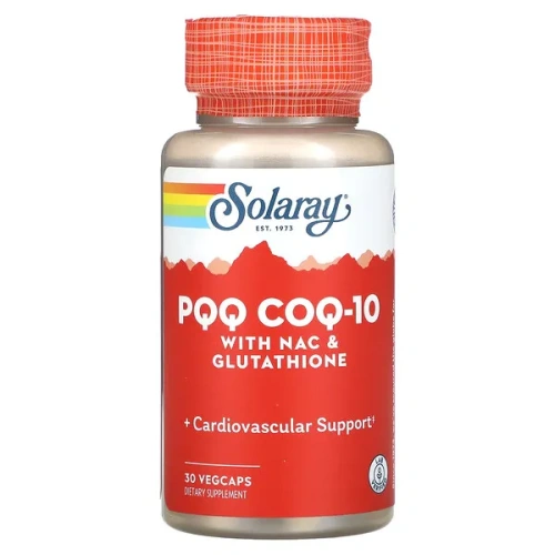 Solaray, PQQ CoQ-10 with NAC &amp; Glutathione, 30 VegCaps