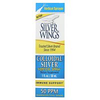 Natural Path Silver Wings, Натуральный серебряный спрей для носа, средство для облегчения пазух носа, 50 част. / Млн, 30 мл (1 жидк. Унция)