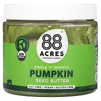 88 Acres, Simple &#x27;N&#x27; Smooth, Pumpkin Seed Butter, 14 oz (397 g)