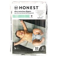 The Honest Company, Honest, подгузники, размер 2, 12–18 фунтов (12–18 фунтов), подгузники, 32 шт.