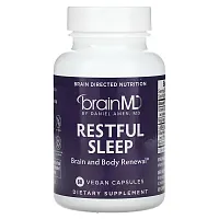 BrainMD, Restful Sleep, 60 Vegan Capsules