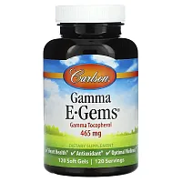 Carlson, Gamma E-Gems, 465 mg, 120 Soft Gels