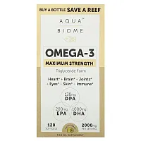 Enzymedica, Maximum Strength, Omega-3, Lemon, 2,000 mg, 120 Soft Gels (1,000 mg per Softgel)