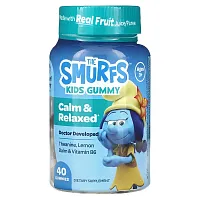 The Smurfs, Kids Gummy, Calm &amp; Relaxed, Smurf Berry, Ages 3+, 40 Gummies