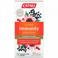 Catalo Naturals, Ultra Immunity Booster, Echinacea & Elderberry Blend, 60 Tablets