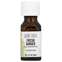 Aura Cacia, Pure Essential Oil, Fresh Ginger, 0.5 fl oz (15 ml)