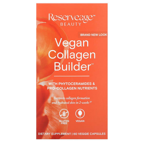 Reserveage Beauty, Vegan Collagen Builder, 60 Veggie Capsules