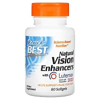 Doctor&#x27;s Best, Natural Vision Enhancers with Lutemax 2020, 60 Softgels