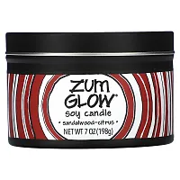 ZUM, Zum Glow, Soy Candle, Sandalwood Citrus, 7 oz (198 g)