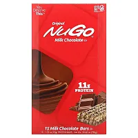 NuGo Nutrition, Original Bar, Milk Chocolate, 15 Bars, 1.76 oz (50 g) Each