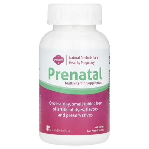 Fairhaven Health, Peapod, Prenatal Multivitamin Supplement, 60 Tablets