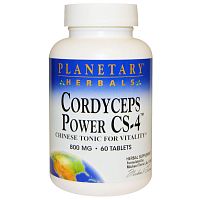 Planetary Herbals, Cordyceps Power CS-4, 800 mg, 60 Tablets