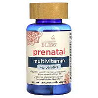 Mommy&#x27;s Bliss, Prenatal Multivitamin + Probiotics, 45 Capsules